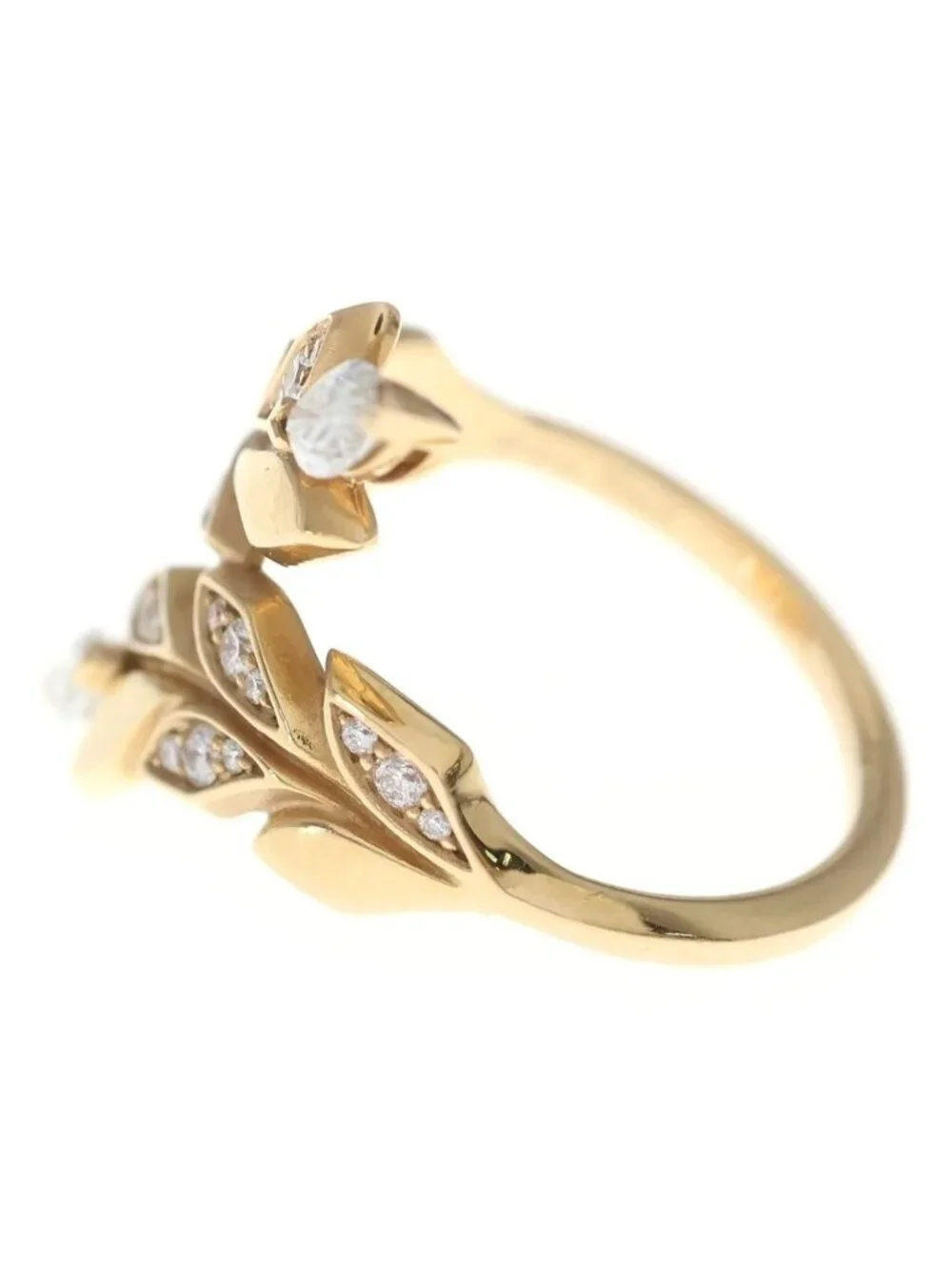 Tiffany & Co Victoria Vine Bypass Diamond Ring 18k Pink Gold